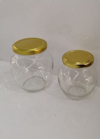 10 Lu Düz Kapaklı 210 cc Çerezlik Cam Yumurta Kavanoz