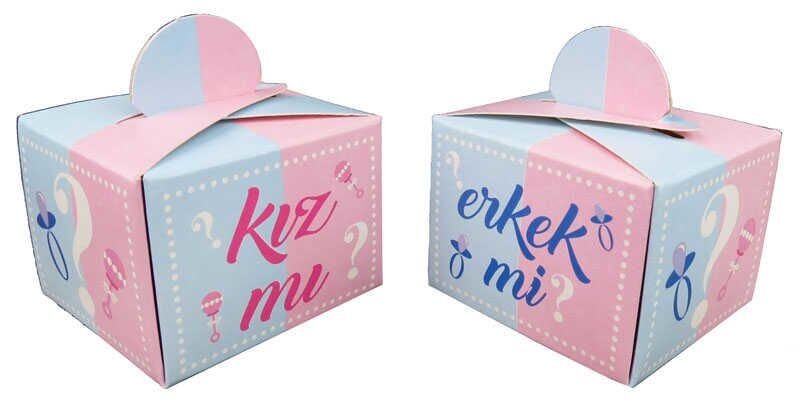 25 Lİ LOKUMLUK KARTON KIZ MI ERKEK Mİ