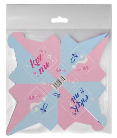 25 Lİ LOKUMLUK KARTON KIZ MI ERKEK Mİ