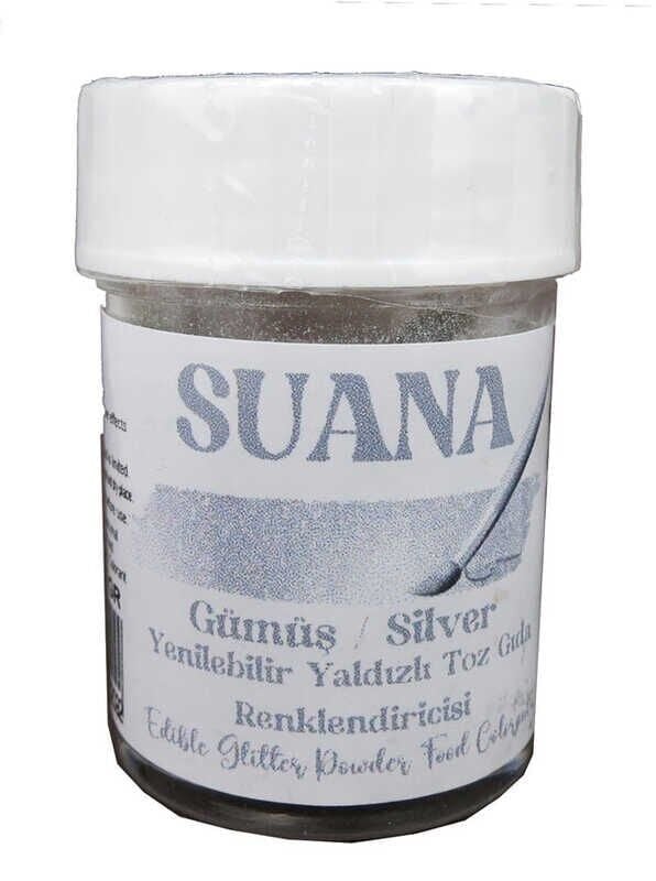 GIDA BOYASI YENİLEBİLİR SİMLİ YALDIZLI GÜMÜŞ 5 GR