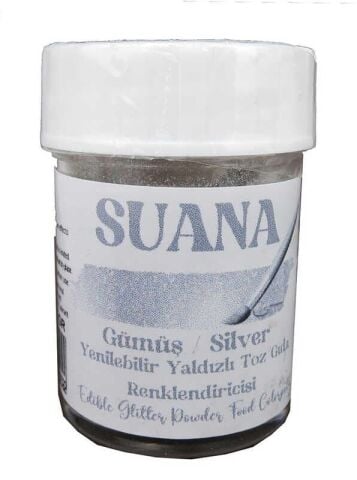GIDA BOYASI YENİLEBİLİR SİMLİ YALDIZLI GÜMÜŞ 5 GR