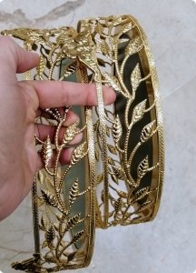 20 cm Yapraklı yuvarlak sunum tepsi / yükselti