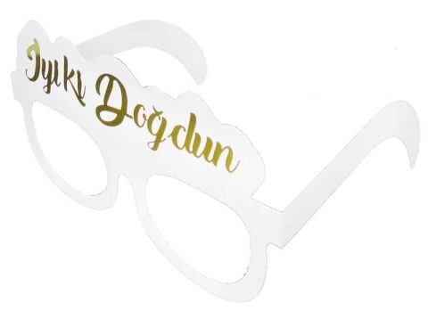 GÖZLÜK MASKE VARAK  İYİKİ DOĞDUN ALTIN PK:8 KL:300