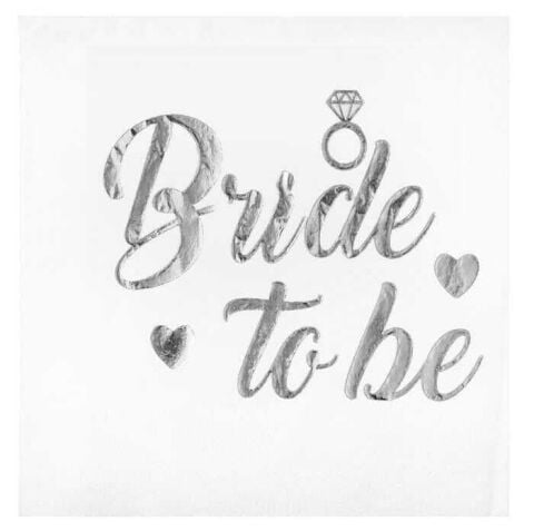 PEÇETE VARAKLI BRIDE TO BE GÜMÜŞ PK:16 KL:100