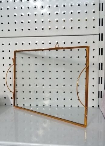 Çift Katlı Metal Kenar Tepsi