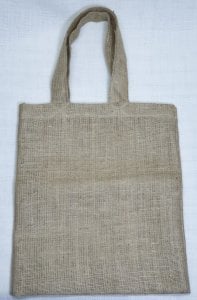 Küçük boy sade kanaviçe kumaş çanta (43*35*10cm)