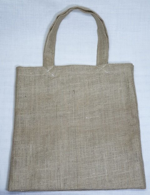 Büyük boy sade kanaviçe kumaş çanta (45*46*14cm)