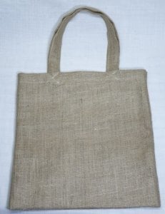 Büyük boy sade kanaviçe kumaş çanta (45*46*14cm)