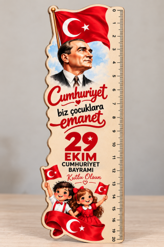 29 ekim konseptli cetvel tekli /  5 li