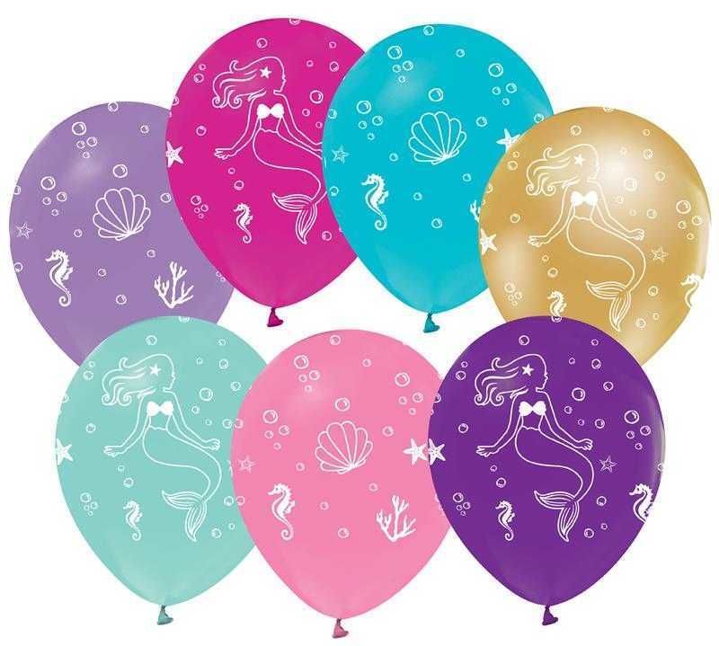BALON DENİZ KIZI ÇEPEÇEVRE BASKILI PK:100 KL:50