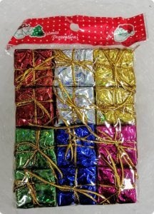 12 li Hediye paketi (ağaç süsleri)