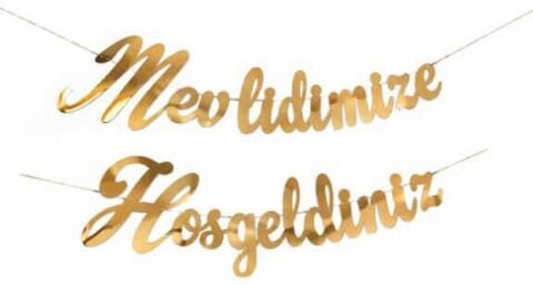 FLAMA MEVLİDİMİZE HOŞGELDİNİZ SET ALTIN PK:1