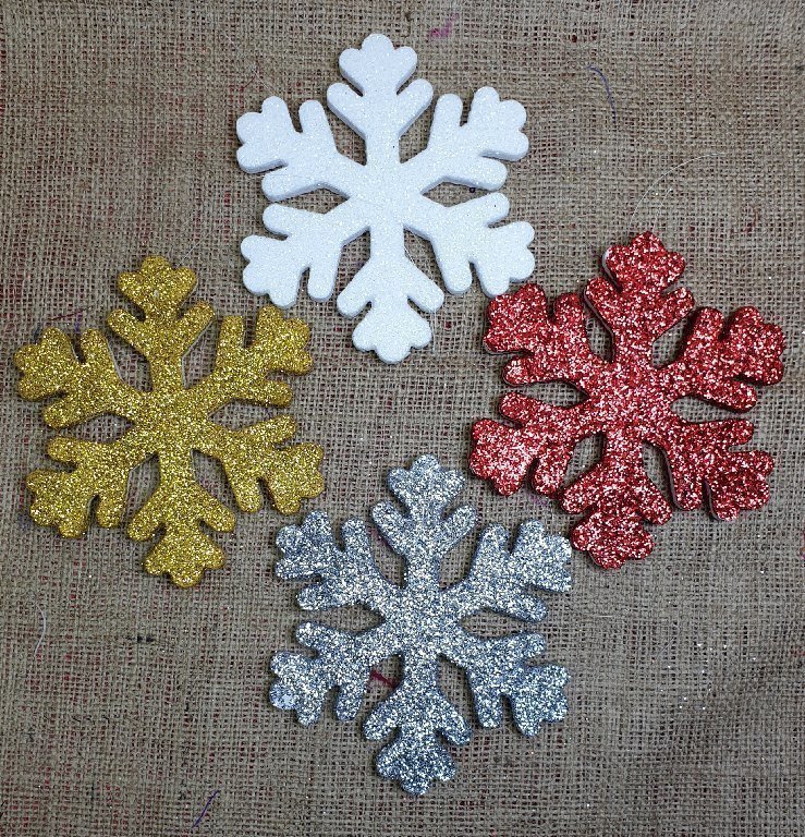 25 cm Strafor Tekli kar tanesi