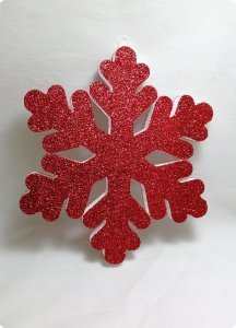 25 cm Strafor Tekli kar tanesi