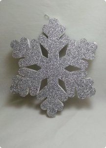 25 cm Strafor Tekli kar tanesi