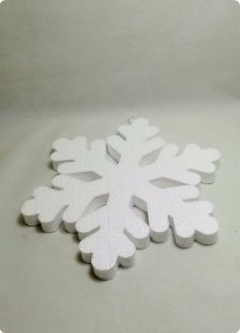 25 cm Strafor Tekli kar tanesi