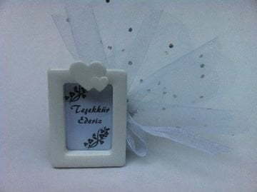 Polyester kalpli nikah şekeri çerçeve