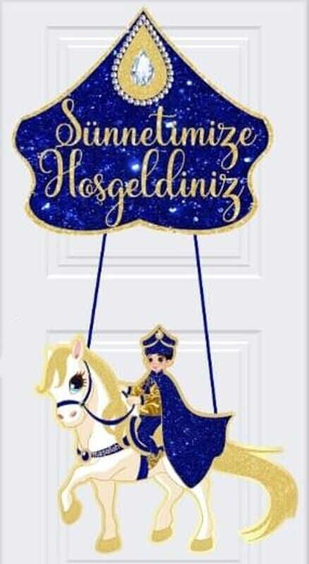 SÜNNET SÜSÜ ATLI SÜNNETİME HOŞGELDİNİZ ALTIN PK:1