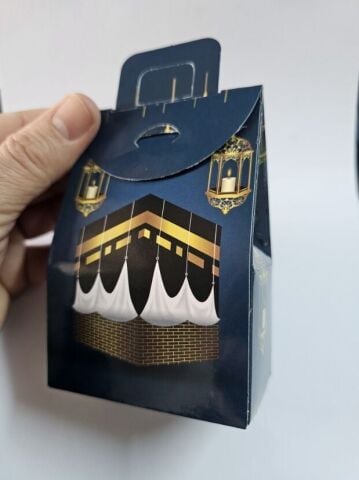 20 li Kabe Desenli Ramazan Karton Mini Çanta