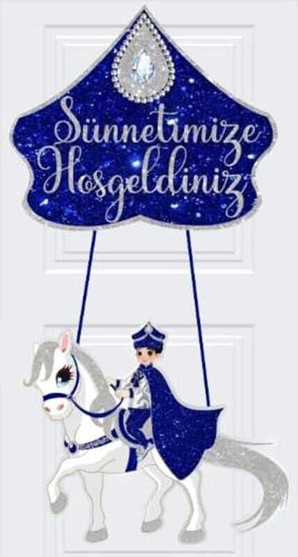 SÜNNET SÜSÜ ATLI SÜNNETİME HOŞGELDİNİZ GÜMÜŞ PK:1