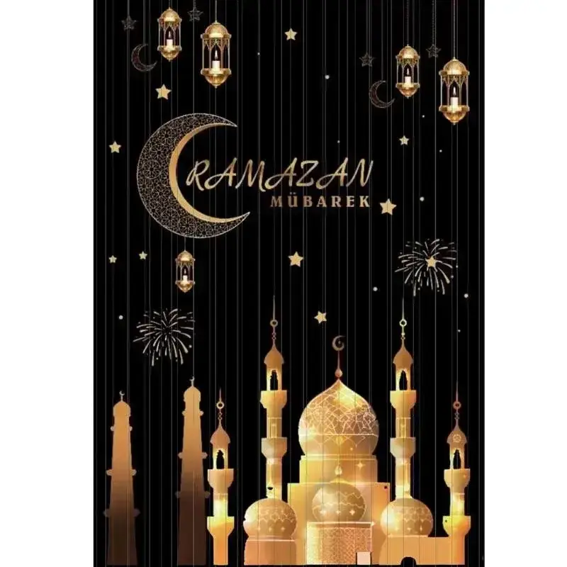 Ramazan dekorlu arka duvar perdesi