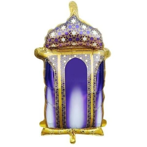 18 inç kandil figürü Ramazan dekorlu folyo balon 59.5×58cm