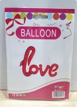 Love Yazılı Folyo Balon