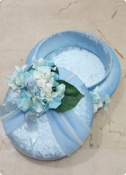 Kadife Süslü Büyük Kutu