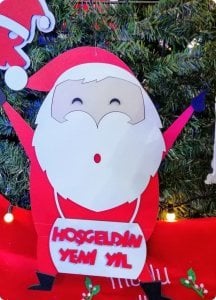 Ahşap Noel baba