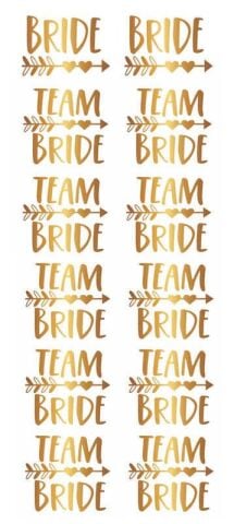 DÖVME TEAM BRIDE OKLU KALPLİ VARAKLI ALTIN PK:12