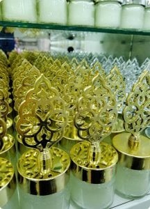 20 li Pvc Tuğra Tepelikli Mumlu Cam Kavanoz