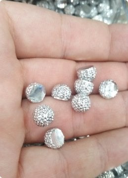 100 Lü Pvc Yuvarlak Süsleme Objesi