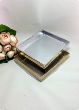 18x15x3 Cm Altı Karton, Üstü Asetat / Şeffaf Kapaklı Yasin Kutu 20 Li