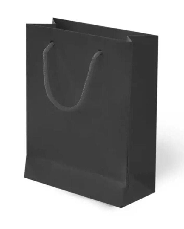 10 Lu 25x30 cm Siyah Karton Çanta