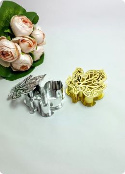 Yaprak Şeklinde Pvc Söz,Nişan,Nikah Şekeri Kutusu
