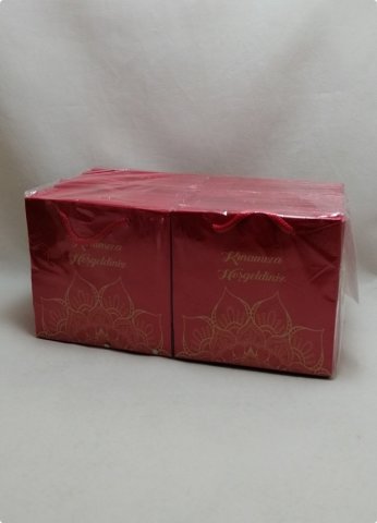 50 Li 11x11 Cm Kına Gecesi Karton Çanta Poşet